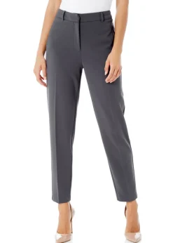Trousers>Roman Straight Leg Stretch Trouser Dark-Grey