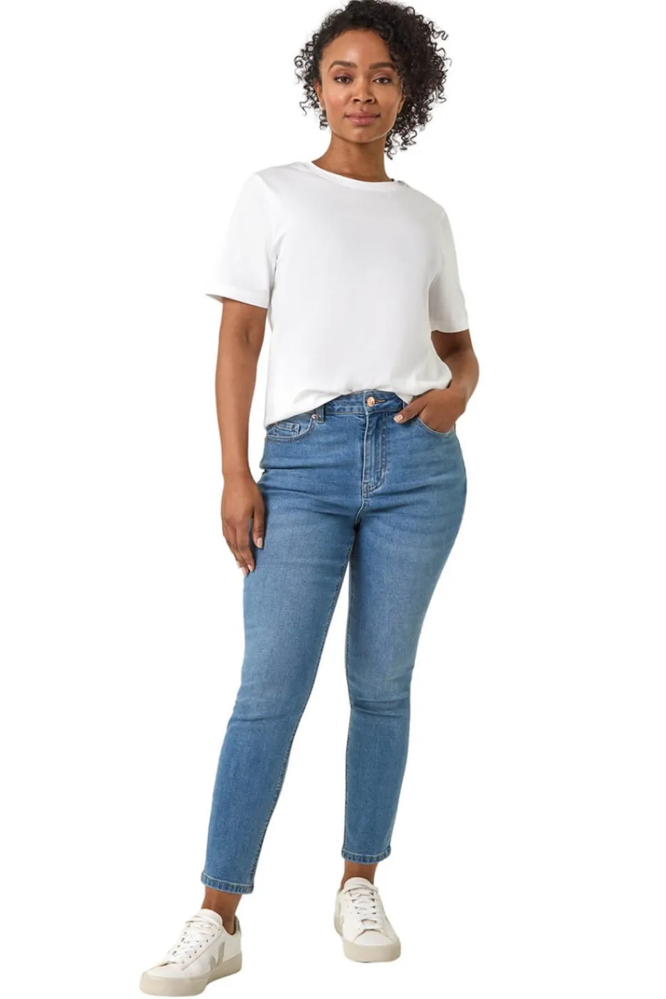 Jeans & Jeggings>Roman Denim Petite Skinny Stretch Jean