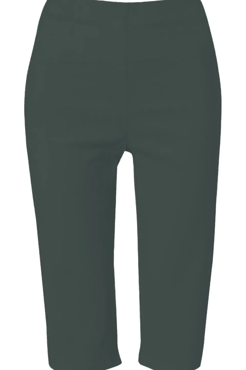 Shorts>Roman Elastic Waist Knee Length Stretch Shorts Forest