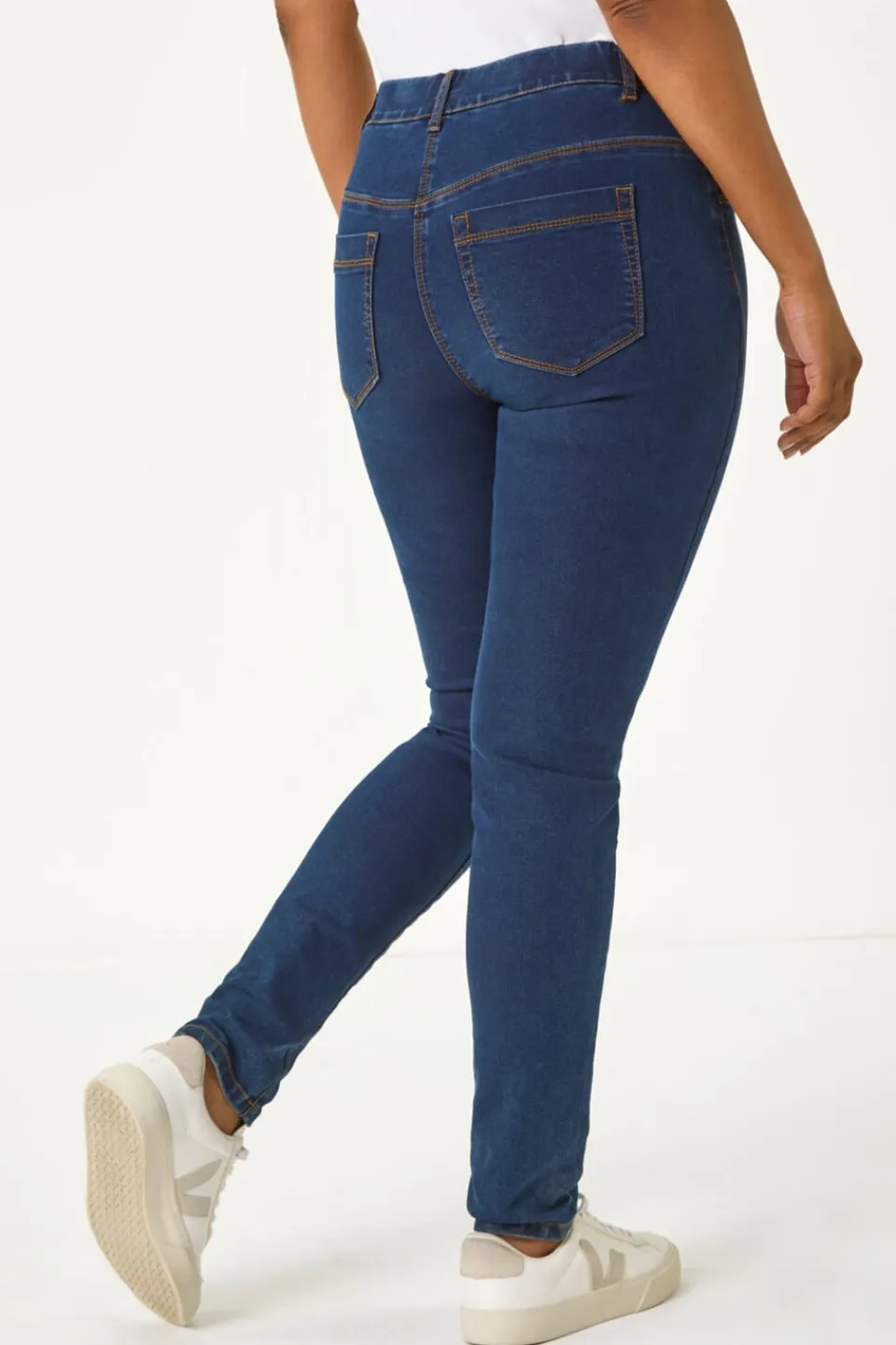 Jeans & Jeggings>Roman Indigo Petite Denim Stretch Jegging IndigoDenim
