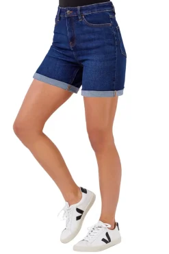 Shorts>Roman Stretch Denim Mom Shorts Indigo