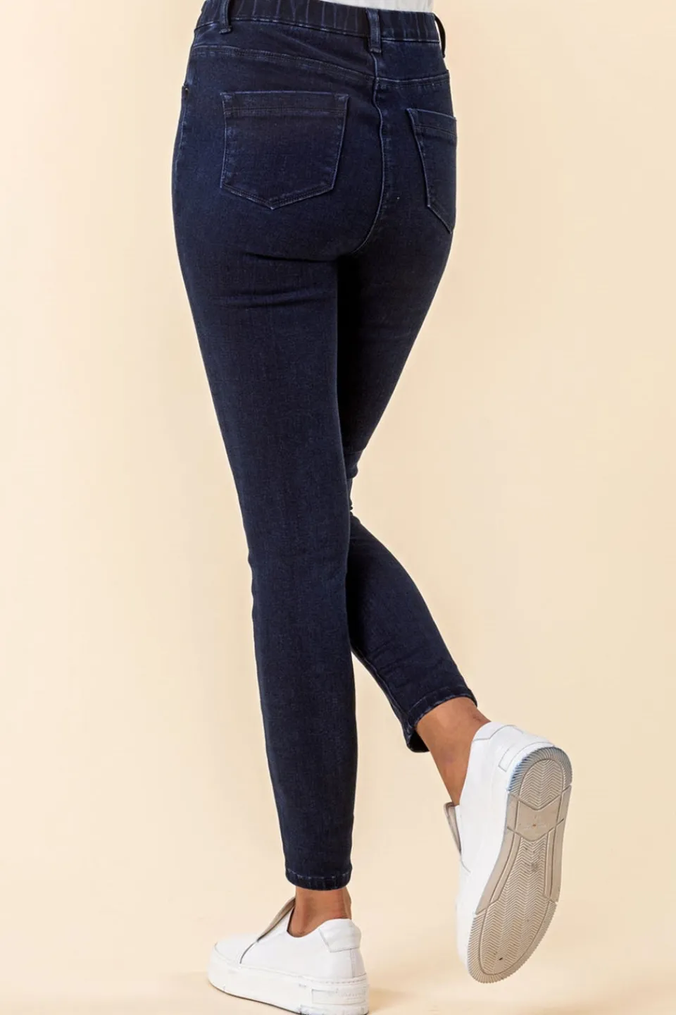 Jeans & Jeggings>Roman Ultimate Stretch Elastic Waist Jegging 29" Indigo