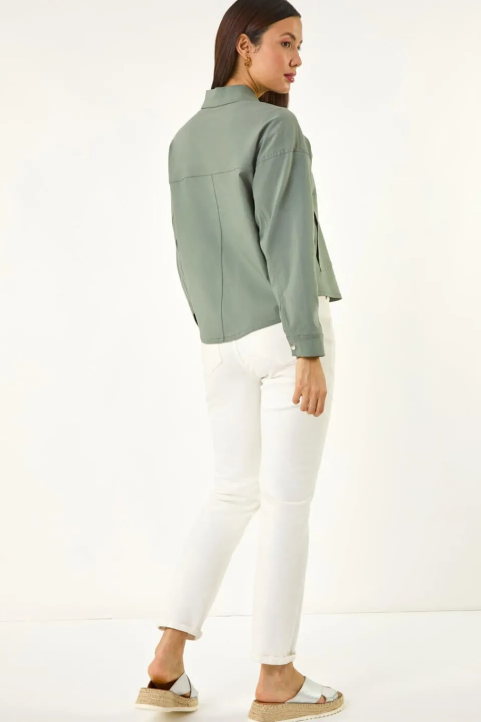Coats & Jackets>Roman Khaki Patch Pocket Jacket