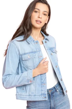 Coats & Jackets>Roman Light Blue Classic Cotton Denim Jacket