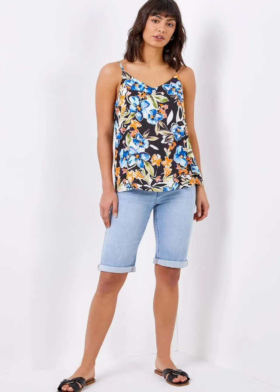 Shorts>Roman Light Denim Essential Stretch Knee Length Shorts LightDenim