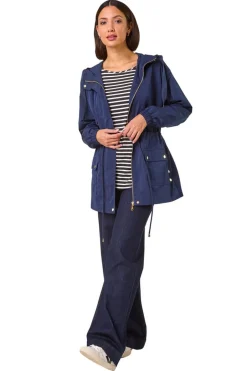 Coats & Jackets>Roman Shower Resistant Rain Jacket Navy