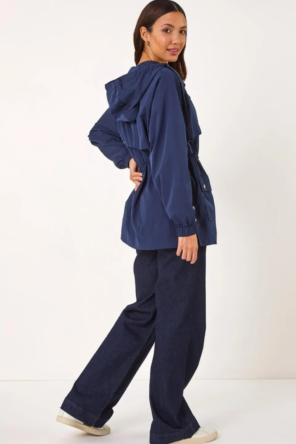 Coats & Jackets>Roman Shower Resistant Rain Jacket Navy