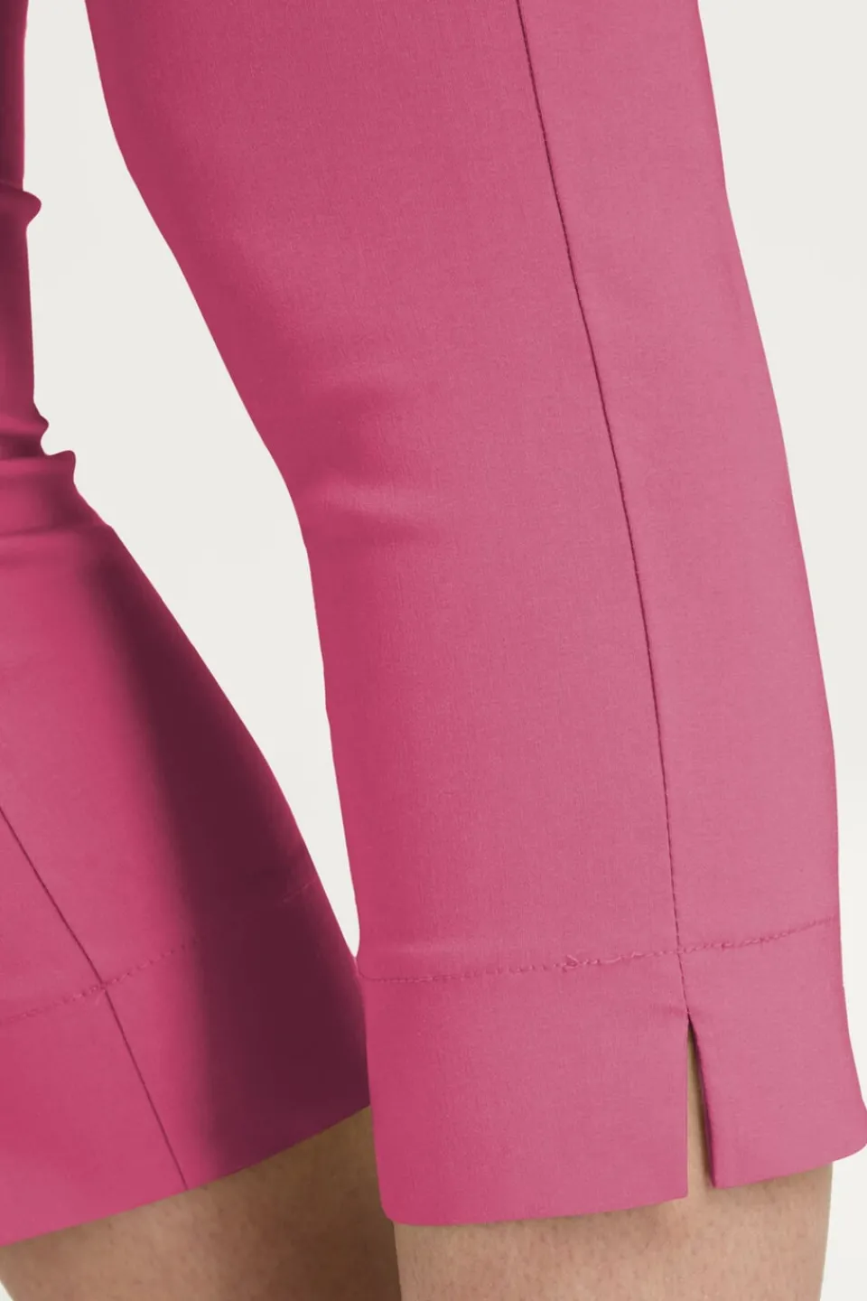 Trousers>Roman Pink Cropped Stretch Trouser