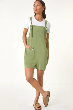 Jumpsuits & Playsuits>Roman Sage Petite Strap Woven Playsuit