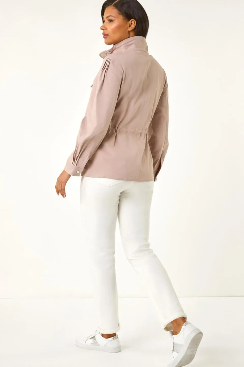 Coats & Jackets>Roman Stone Buttoned Safari Jacket