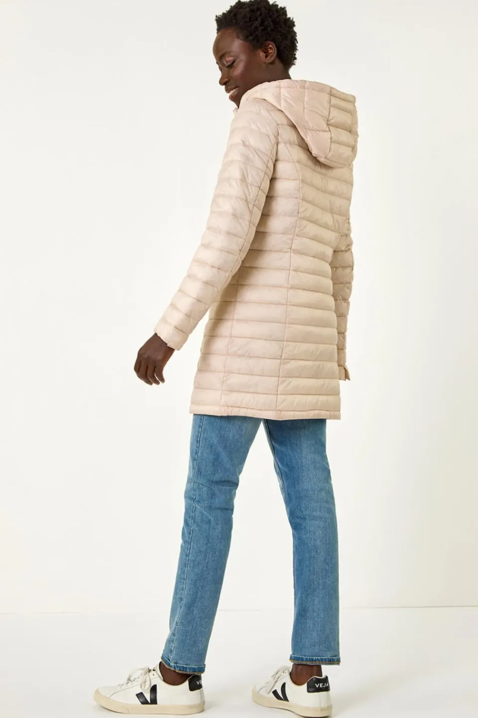 Coats & Jackets>Roman Stone Padded Hooded Coat