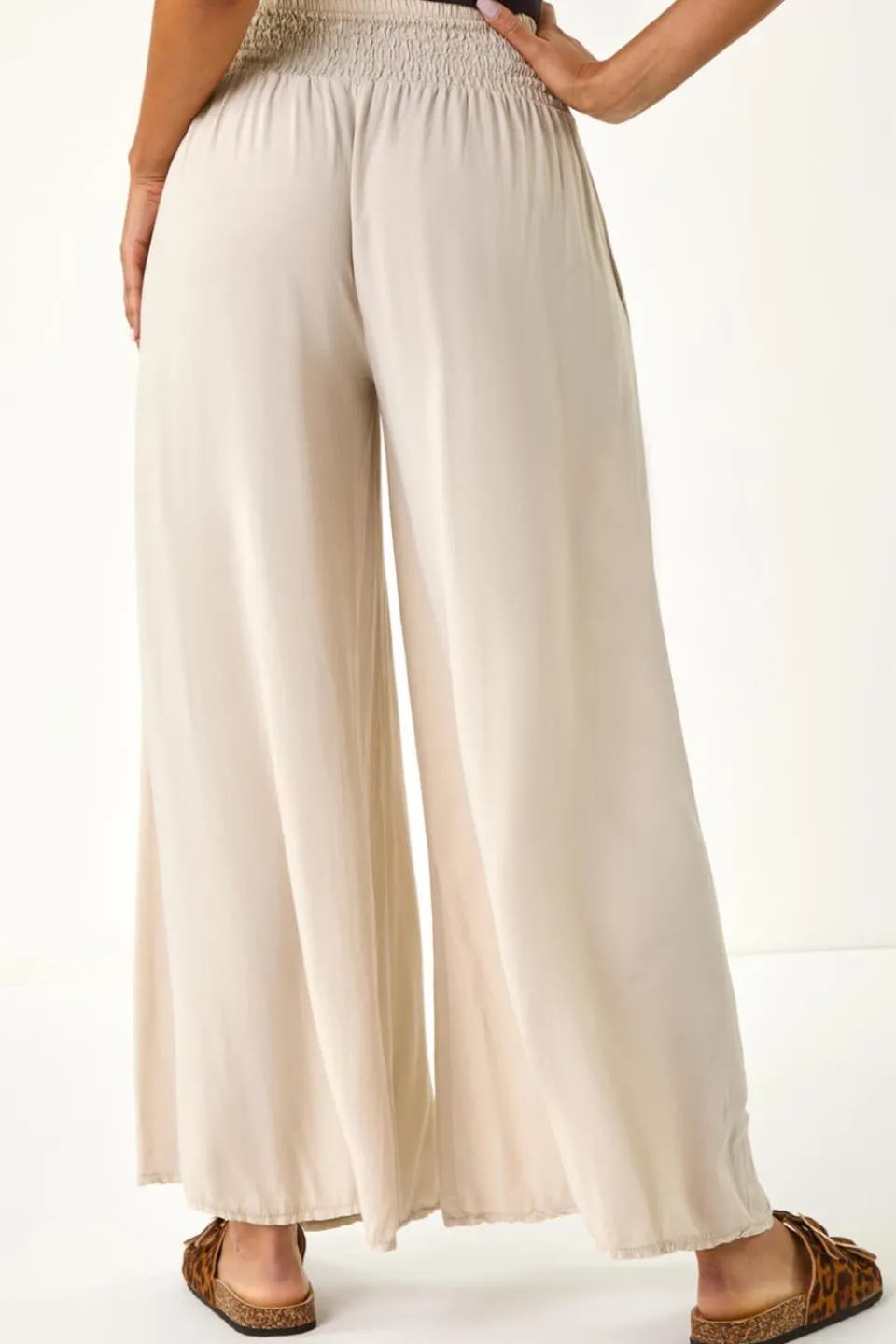 Trousers>Roman Stone Relaxed Wide Leg Trouser
