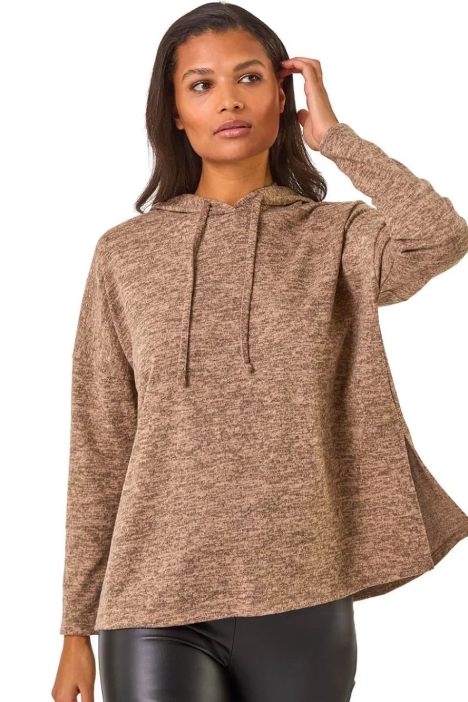 Tops>Roman Stone Soft Touch Drawstring Hoodie