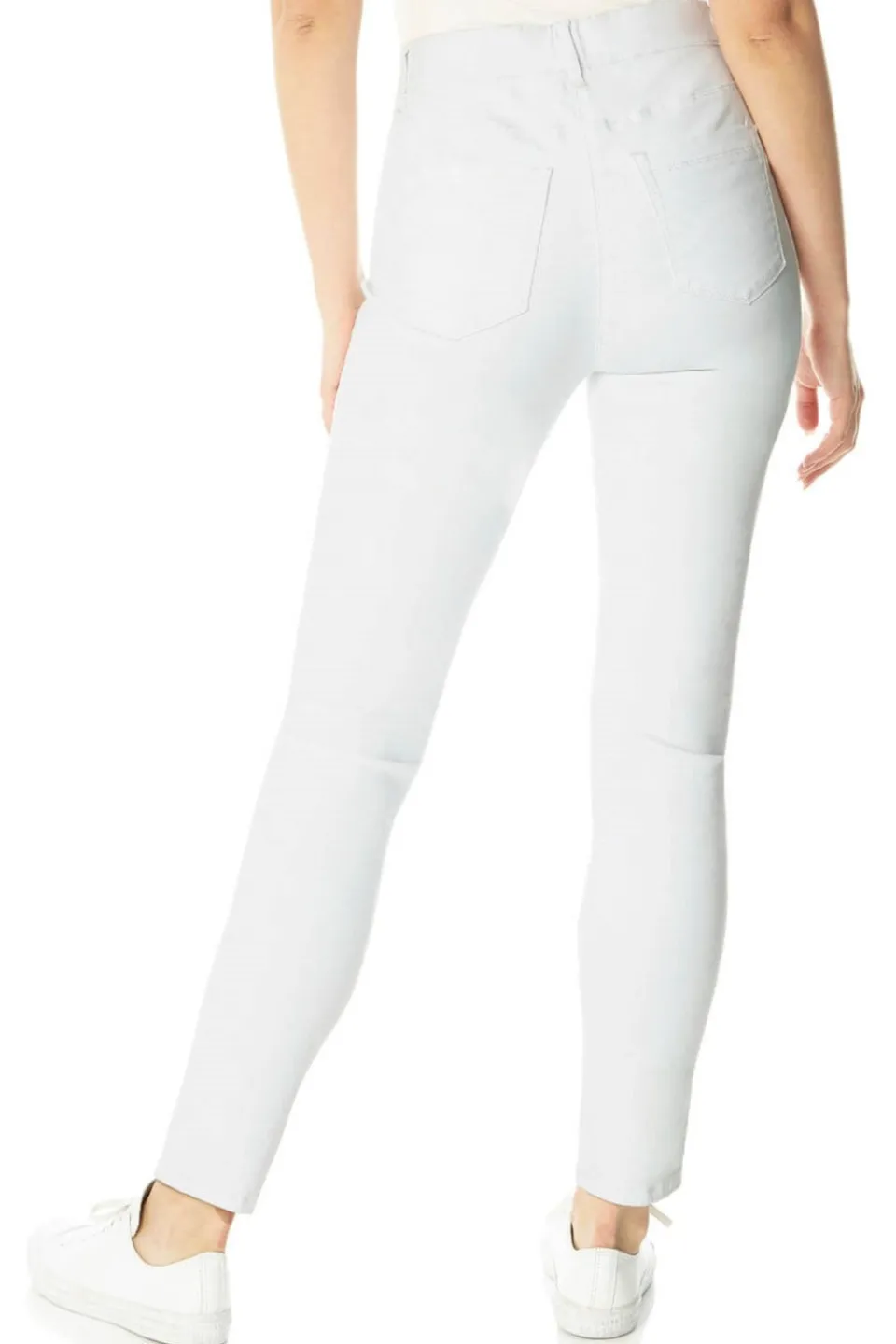 Jeans & Jeggings>Roman White Elastic Waist 31" Denim Stretch Jegging