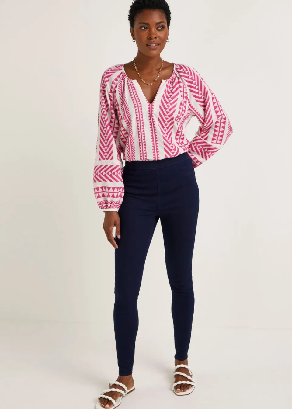 Jeans & Jeggings>Papaya Denim Rosie Rinse Pull On Jeggings Darkwash