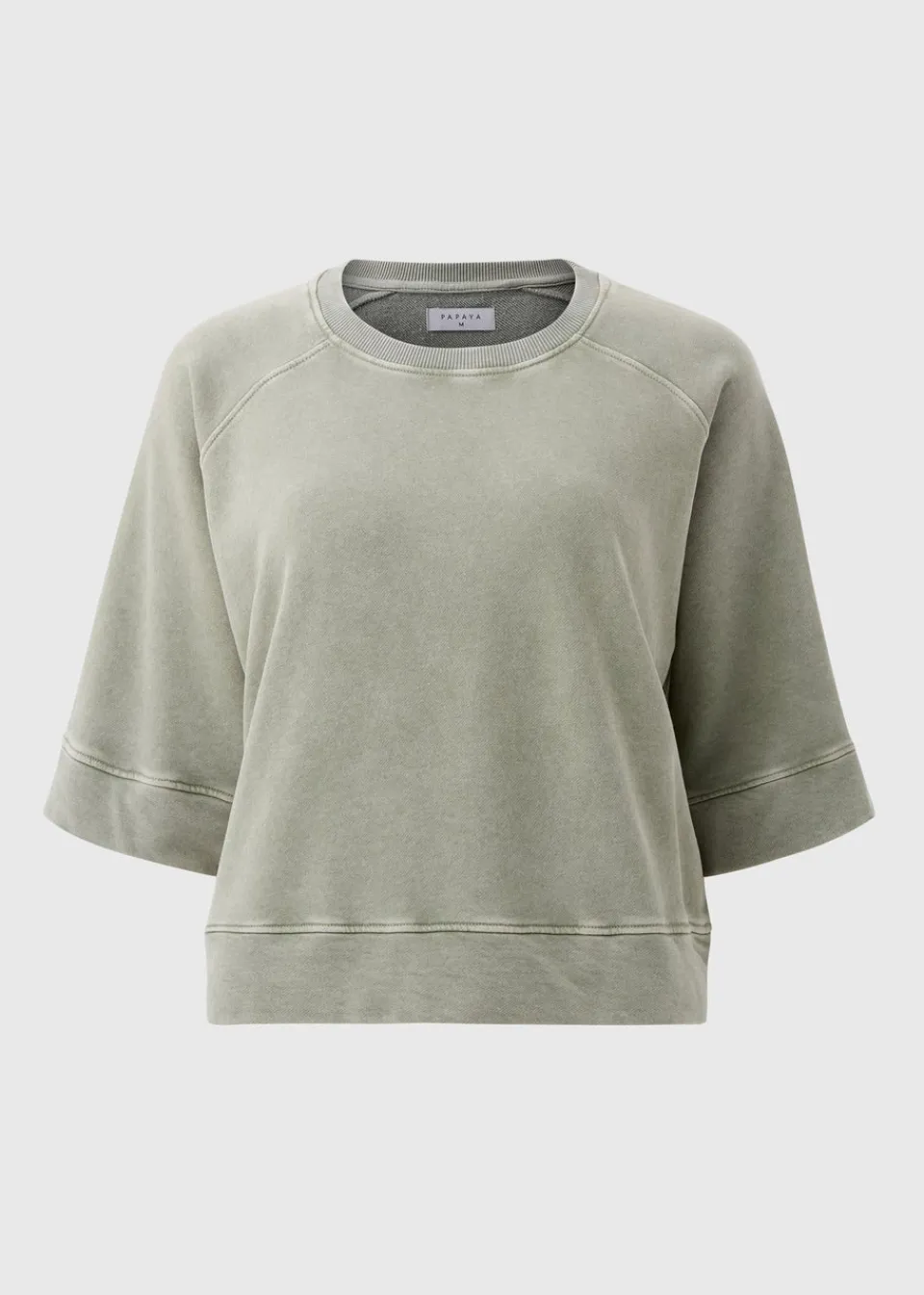 T-Shirts>Papaya Sage Acid Wash T-Shirt