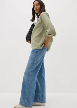 Tops>Papaya Sage Green Popover Blouse