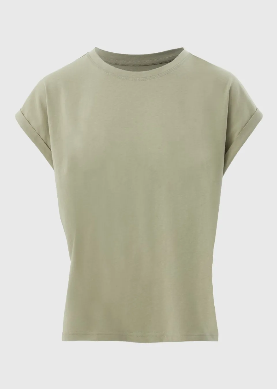 T-Shirts>Papaya Sage Green Short Sleeve T-Shirt