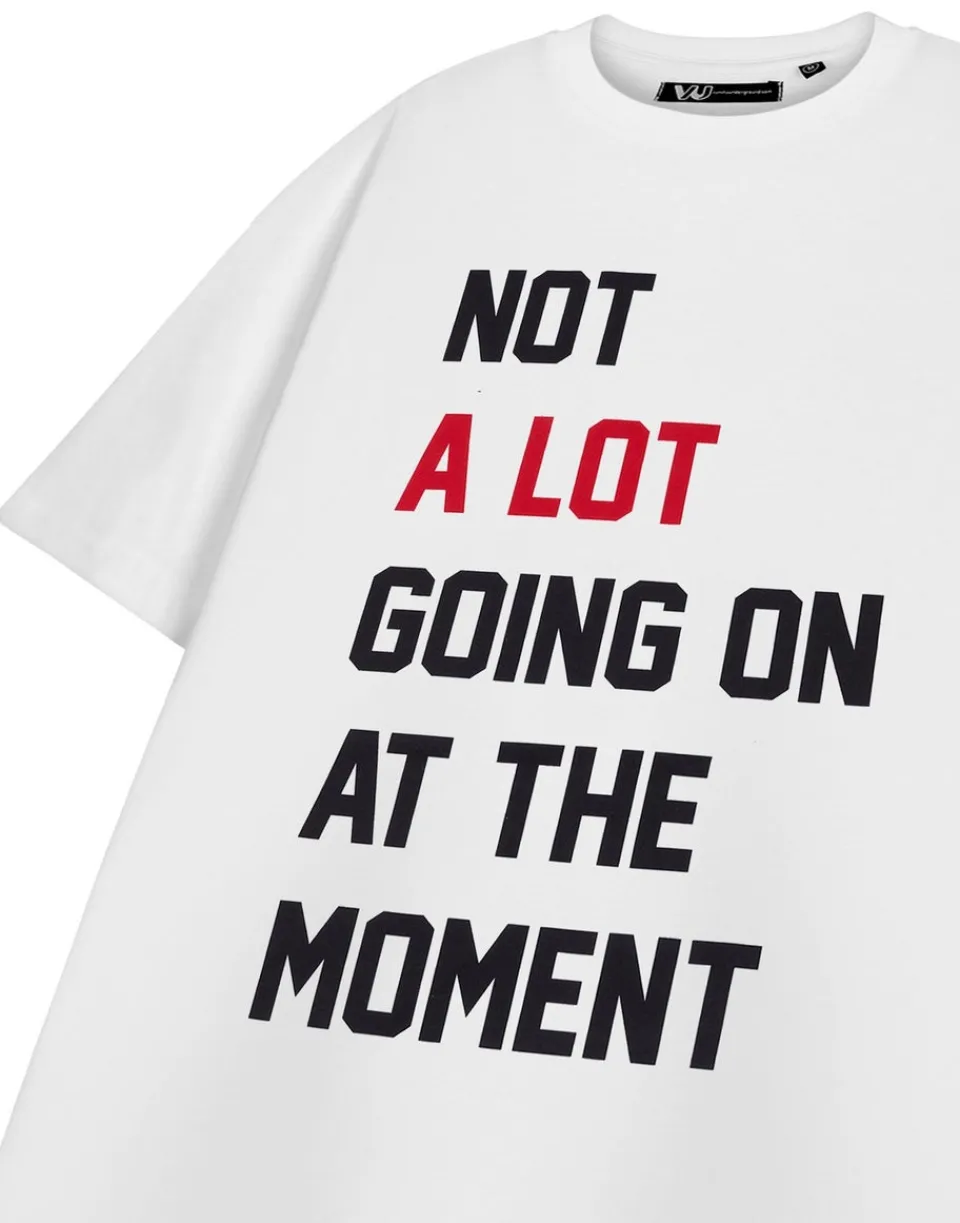Tops>Show Me The Merch Not A Lot Going On White T-Shirt