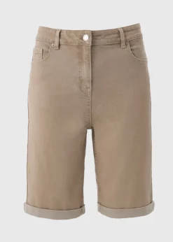 Shorts>Papaya Stone April Denim Shorts