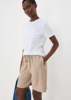 Shorts>Papaya Stone Knee Length Shorts