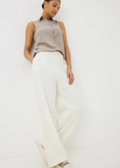 Tops>Papaya Stone Sleeveless Shirt