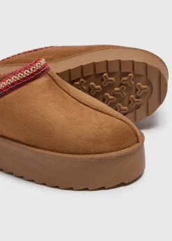 Footwear> Snug Trim Mule Tan