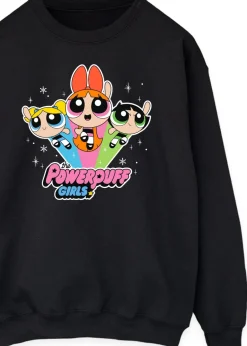 Loungewear>The Powerpuff Girls Black Logo Sweatshirt