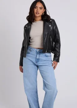 Coats & Jackets>Urban Bliss Black Faux Leather Jacket