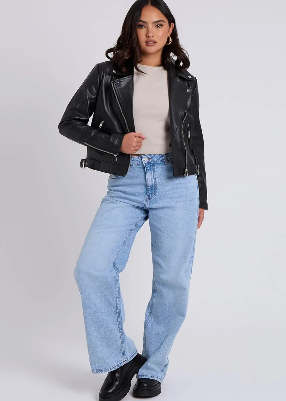 Coats & Jackets>Urban Bliss Black Faux Leather Jacket