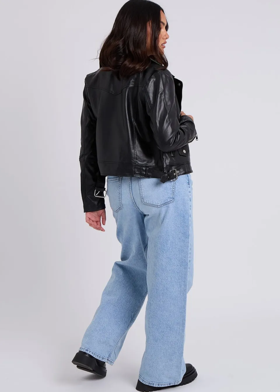 Coats & Jackets>Urban Bliss Black Faux Leather Jacket