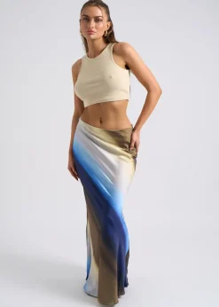 Skirts>Urban Bliss Blue Ombre Bias Cut Maxi Skirt