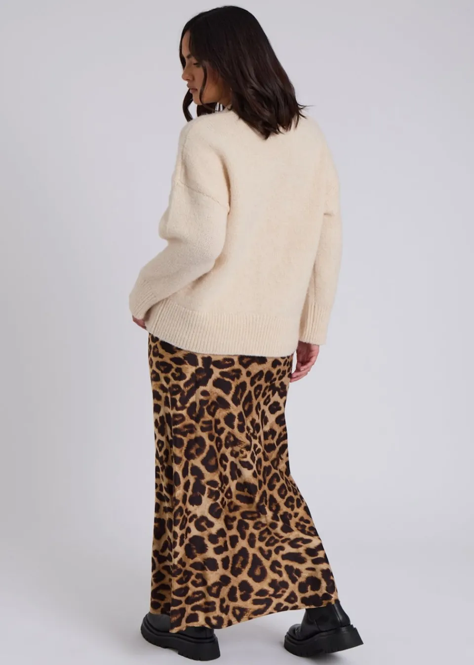 Knitwear>Urban Bliss Cream Wool Blend Jumper