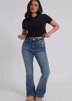 Jeans & Jeggings>Urban Bliss Dark Blue Bootcut Jean
