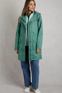 Coats & Jackets>Weird Fish Blue Delara Showerproof Jacket