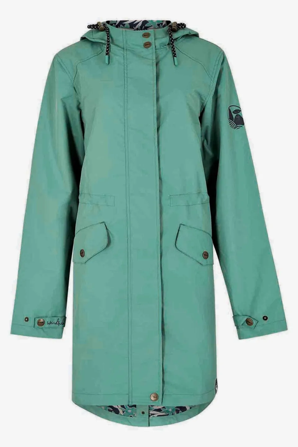 Coats & Jackets>Weird Fish Blue Delara Showerproof Jacket