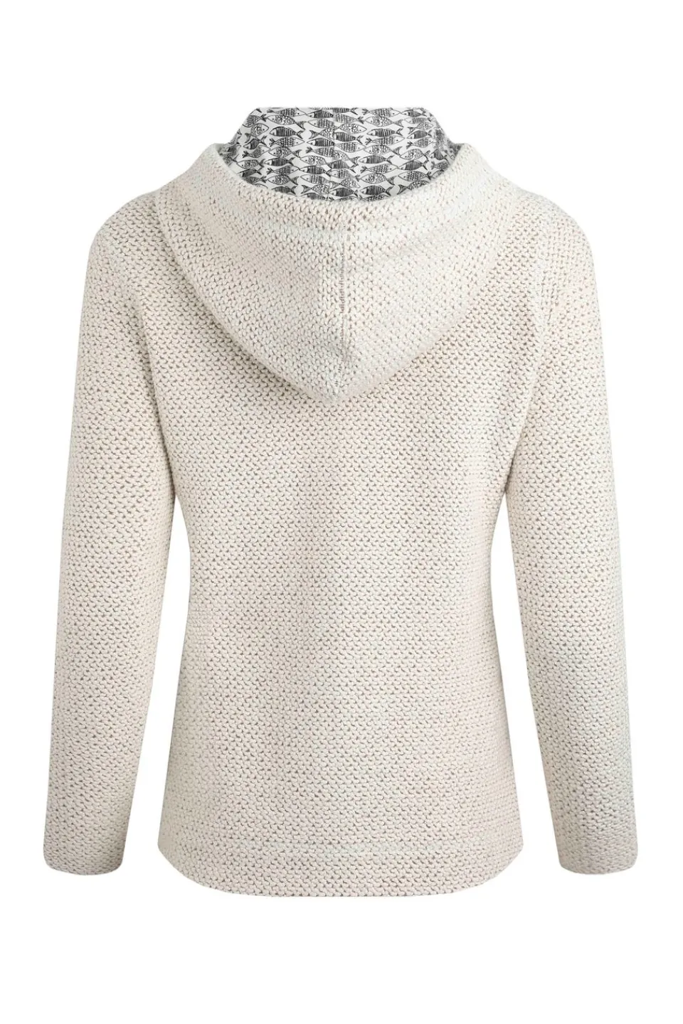 Coats & Jackets>Weird Fish Cream Chicoa Full Zip Macaroni Hoodie