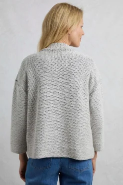 Tops>Weird Fish Cream Santosh Cropped Macaroni Kimono Cardigan