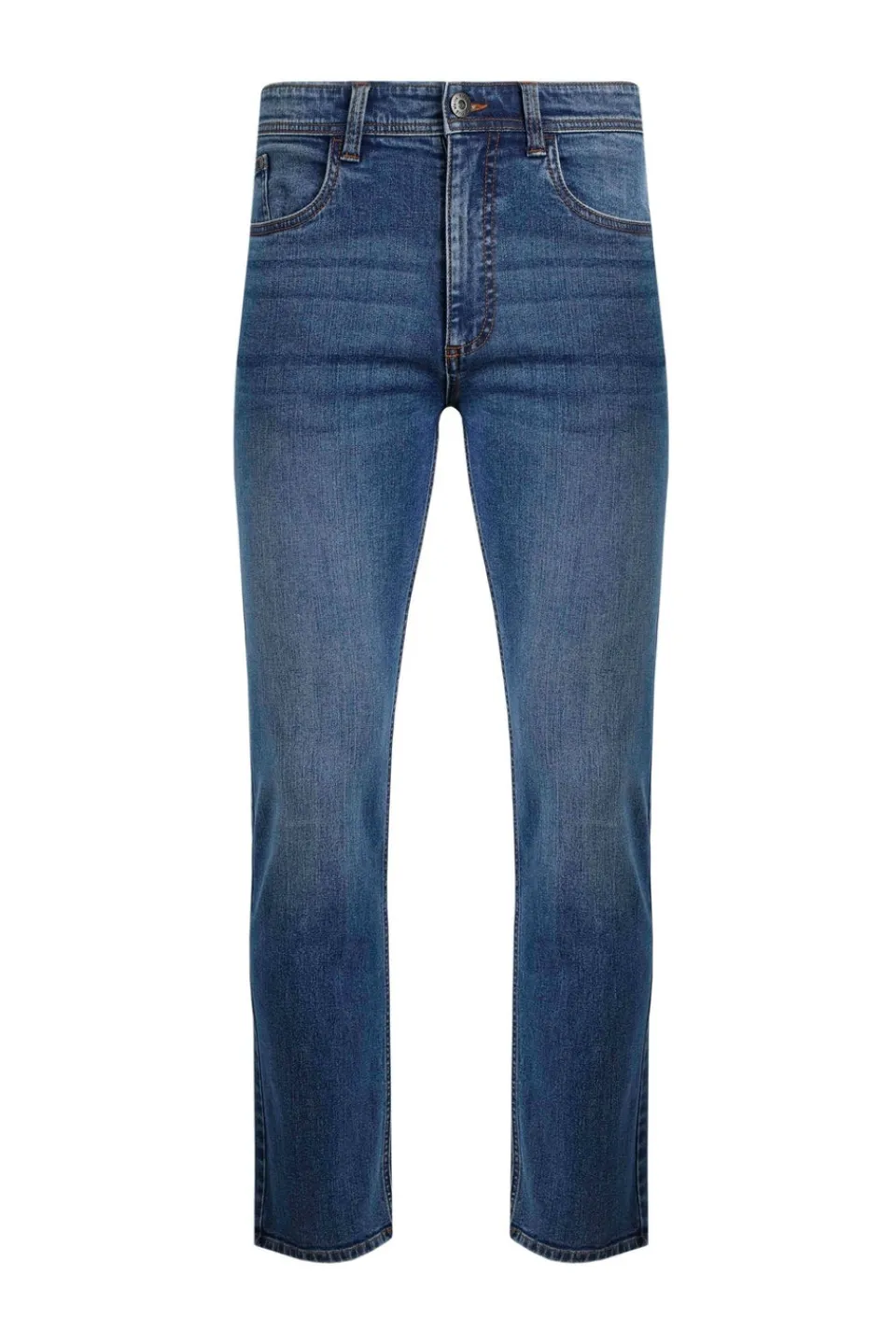 Jeans & Jeggings>Weird Fish Denim Blue Eddie Straight Leg Denim Jeans