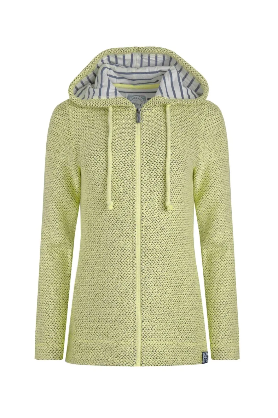 Tops>Weird Fish Green Chicoa Full Zip Macaroni Hoodie