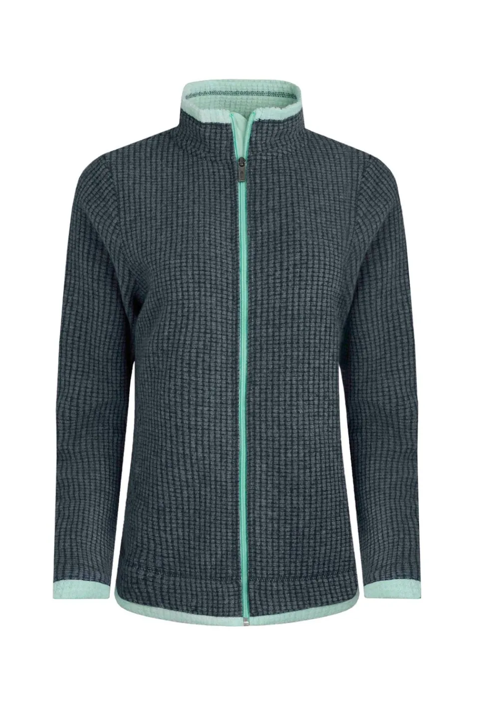 Coats & Jackets>Weird Fish Navy Ariana Full Zip Grid Fleece