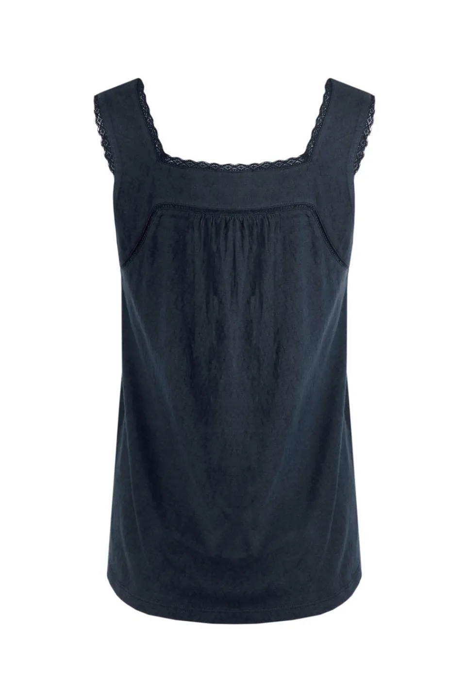 Tops>Weird Fish Navy Chelle Jersey Square Neck Vest