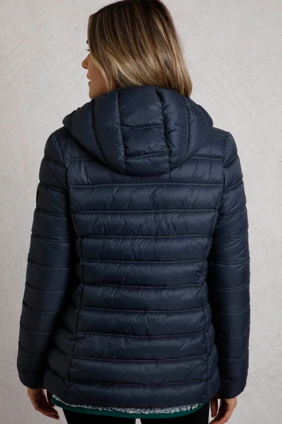 Coats & Jackets>Weird Fish Navy Eshka Lightweight Padded Jacket