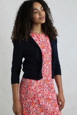 Tops>Weird Fish Navy Limon Outfitter Cardigan