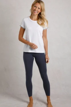Loungewear>Weird Fish Navy Louisa Legging