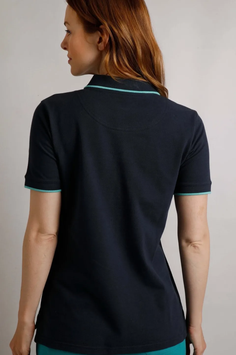 T-Shirts>Weird Fish Navy Pammie Pique Polo Shirt