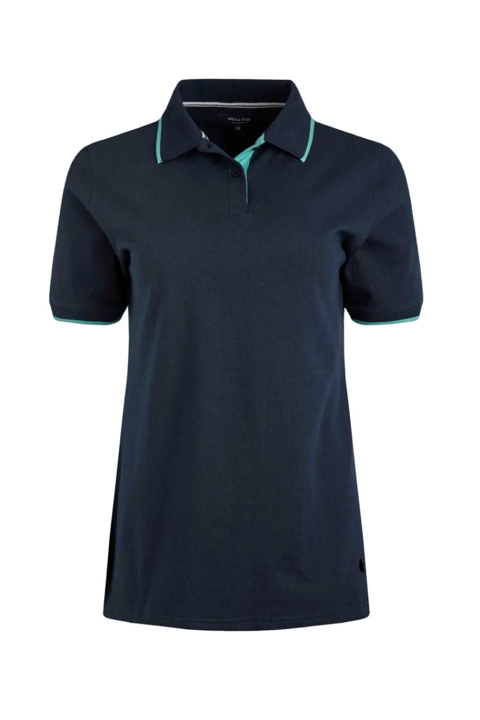 T-Shirts>Weird Fish Navy Pammie Pique Polo Shirt