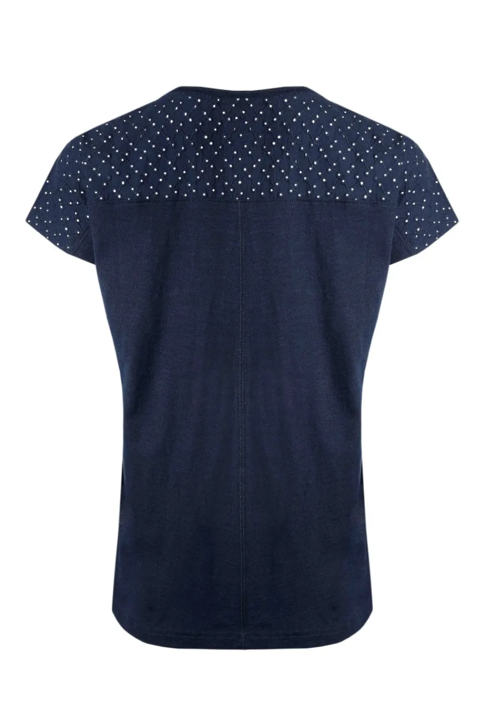 T-Shirts>Weird Fish Navy Pernille Cutaway T-Shirt