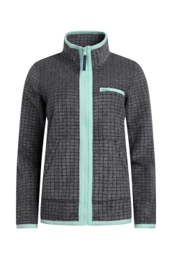 Coats & Jackets>Weird Fish Navy Tilly 1/4 Zip Grid Fleece