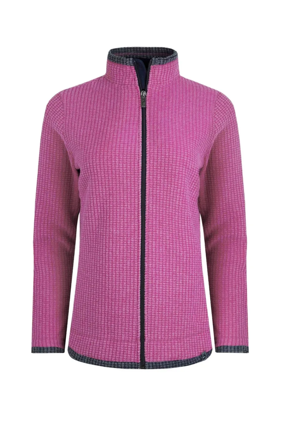 Coats & Jackets>Weird Fish Red Ariana Full Zip Grid Fleece